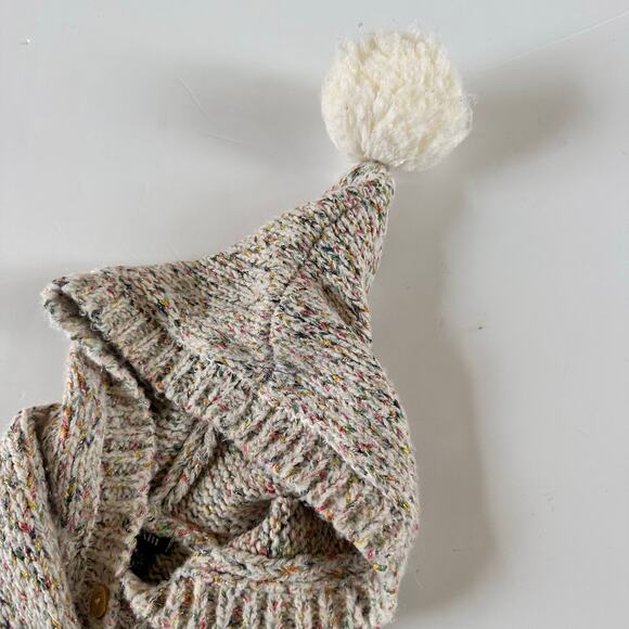 Kiabi Multi-Color Sweater with Pom Pom Hat - 9 Months - Picture 4 of 5